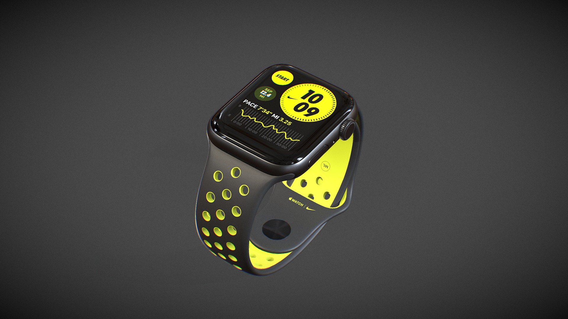 Apple Watch Nike Series 3d model