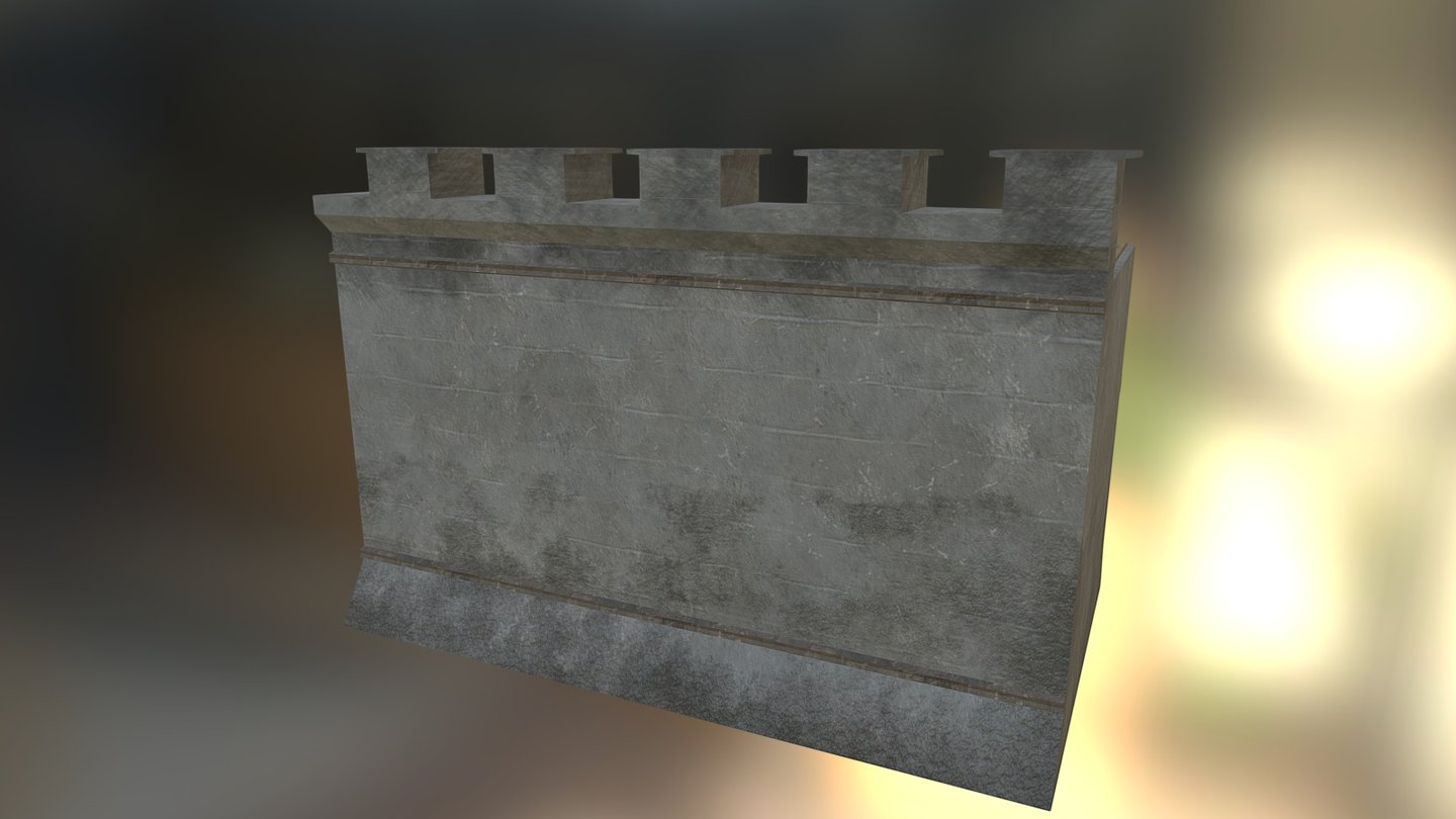 Castle Wall 3d model