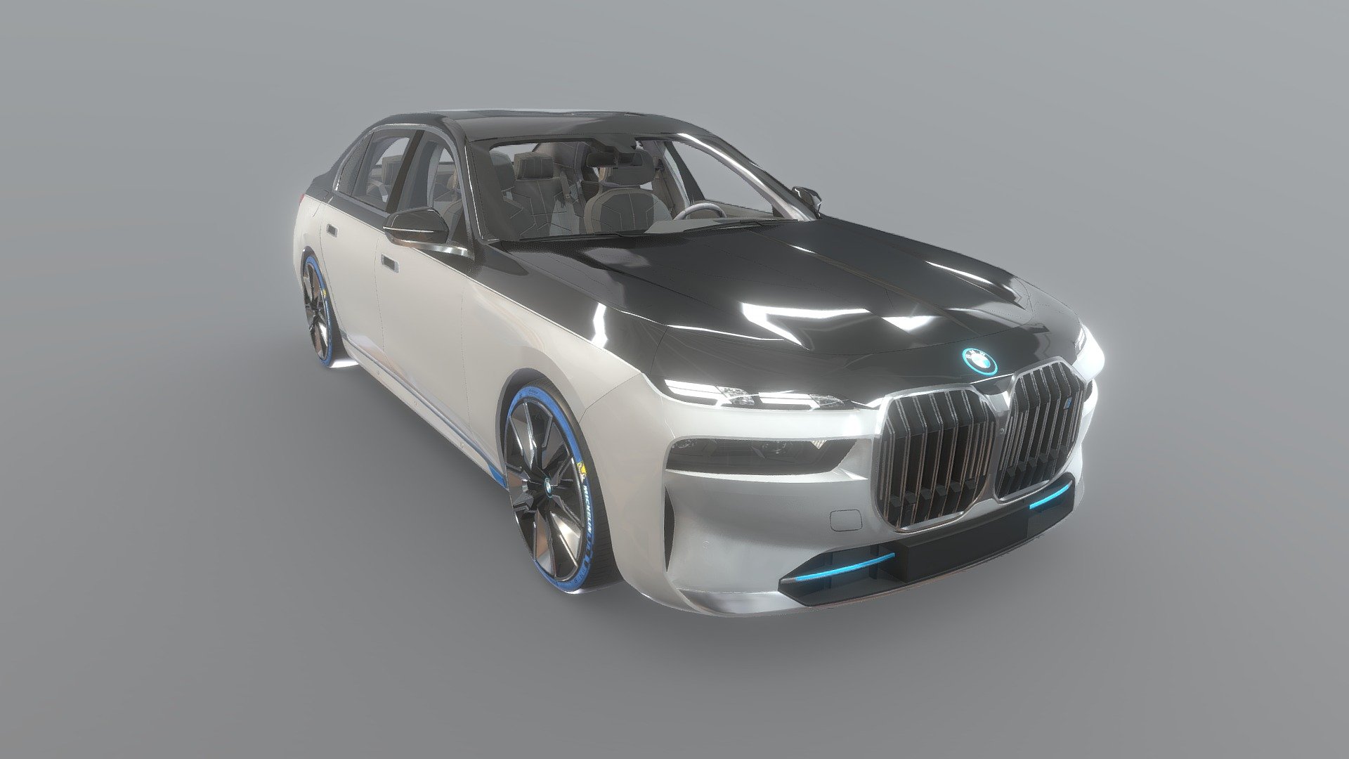 2023款宝马i7 3d model