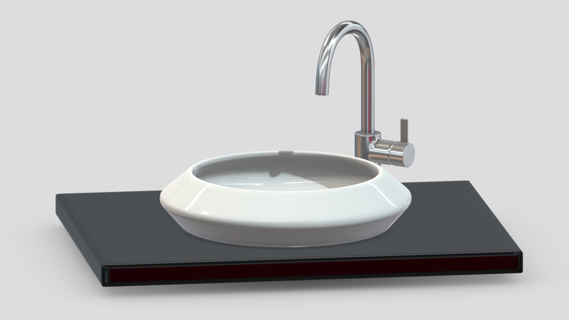 TOTO CURVA Vessel Lavatory 3d model