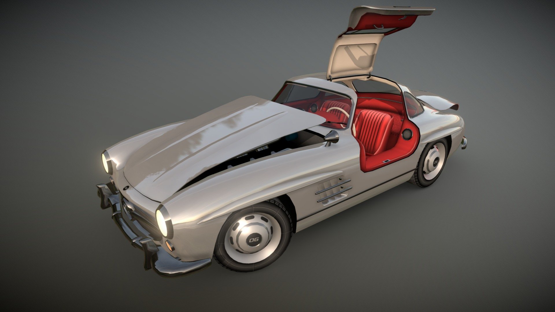 Mercedes 300SL 3d model