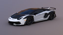 Lamborgini Aventador LowPoly