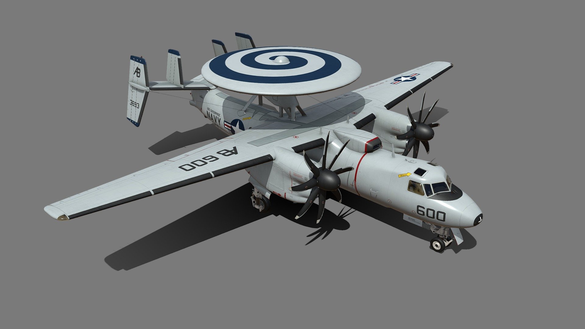 E-2 Hawkeye 3d model