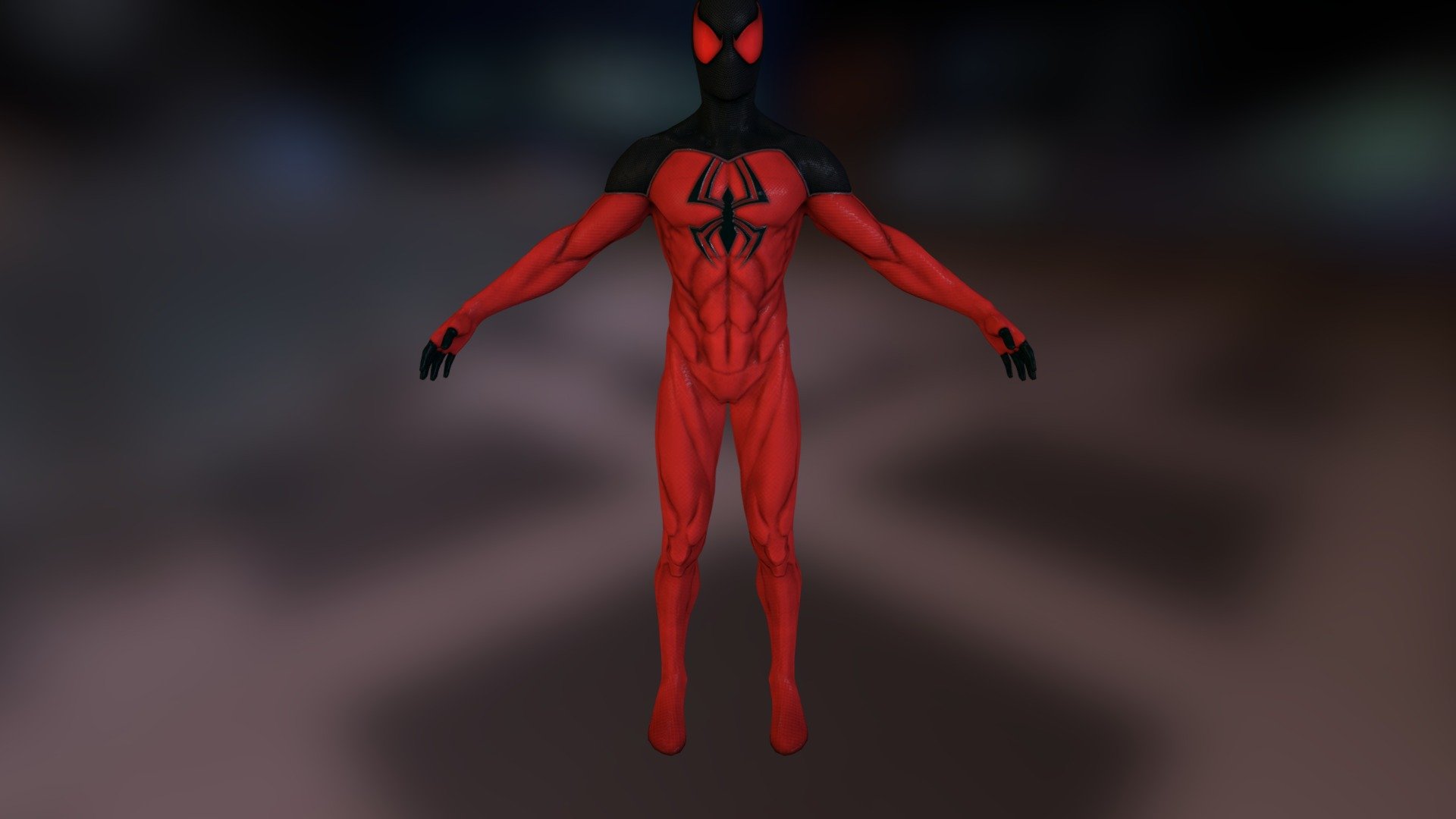 SpiderMan Scarlet Spider Suit 3d model