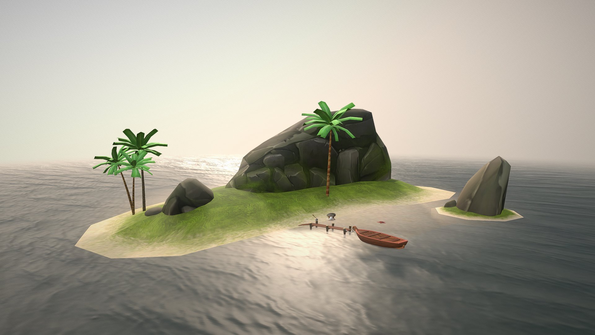 Pirate Collection Island 3d model