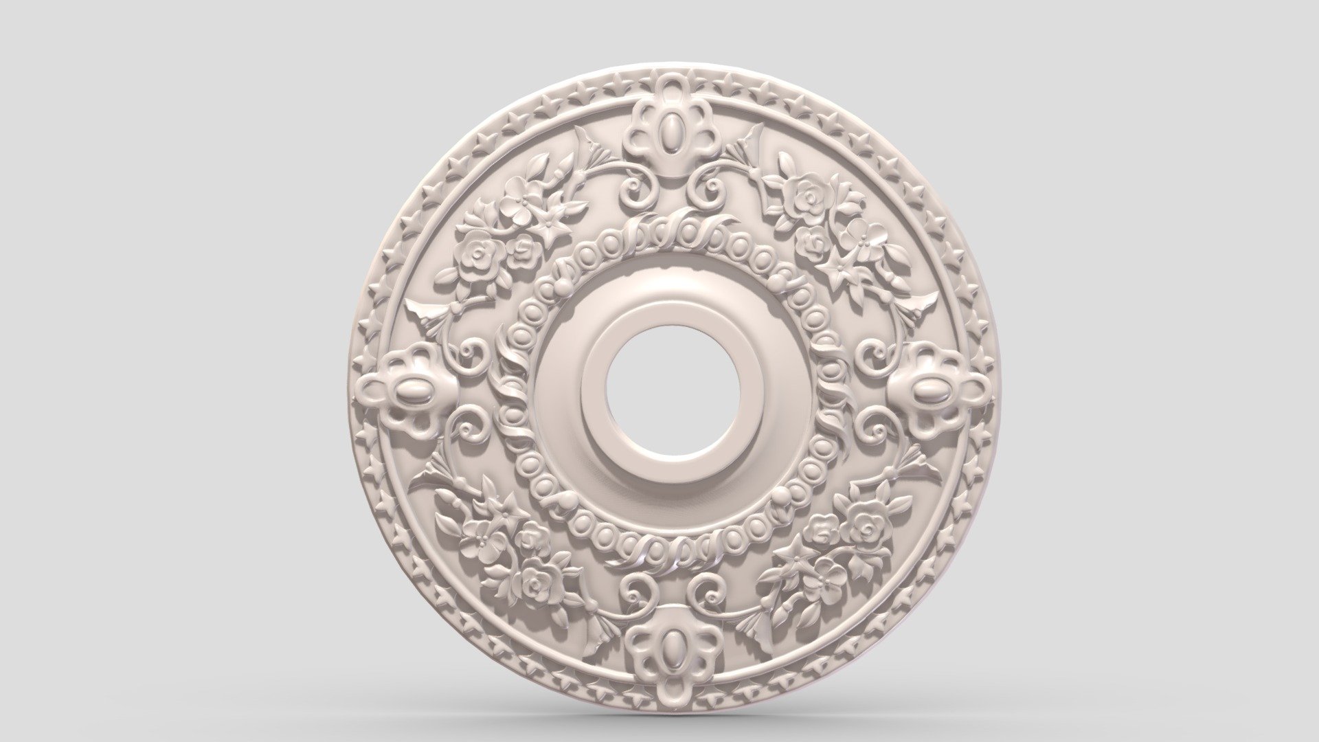 Classic Ceiling Medallion 03 3d model