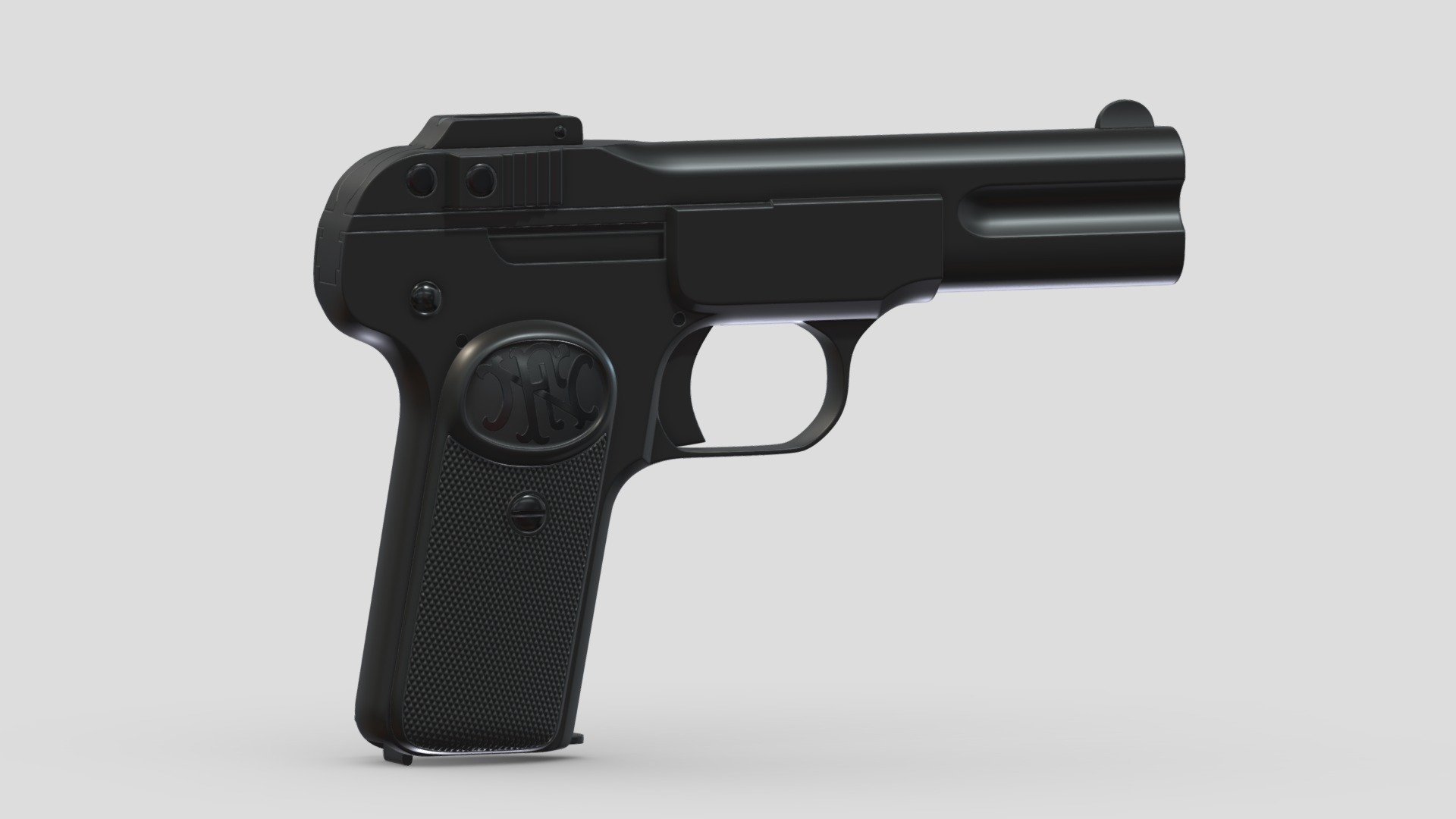 FN M1900 High-poly 3d model