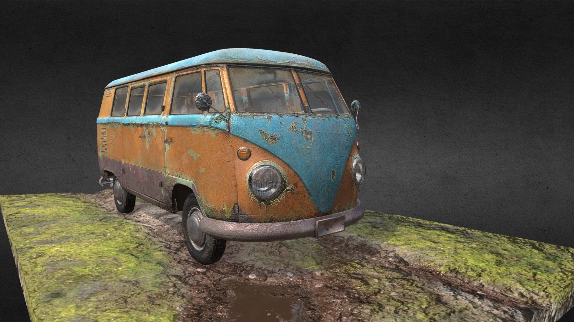 VW Bulik T1 3d model