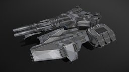 Scifi Golem Assault Antigrav Tank