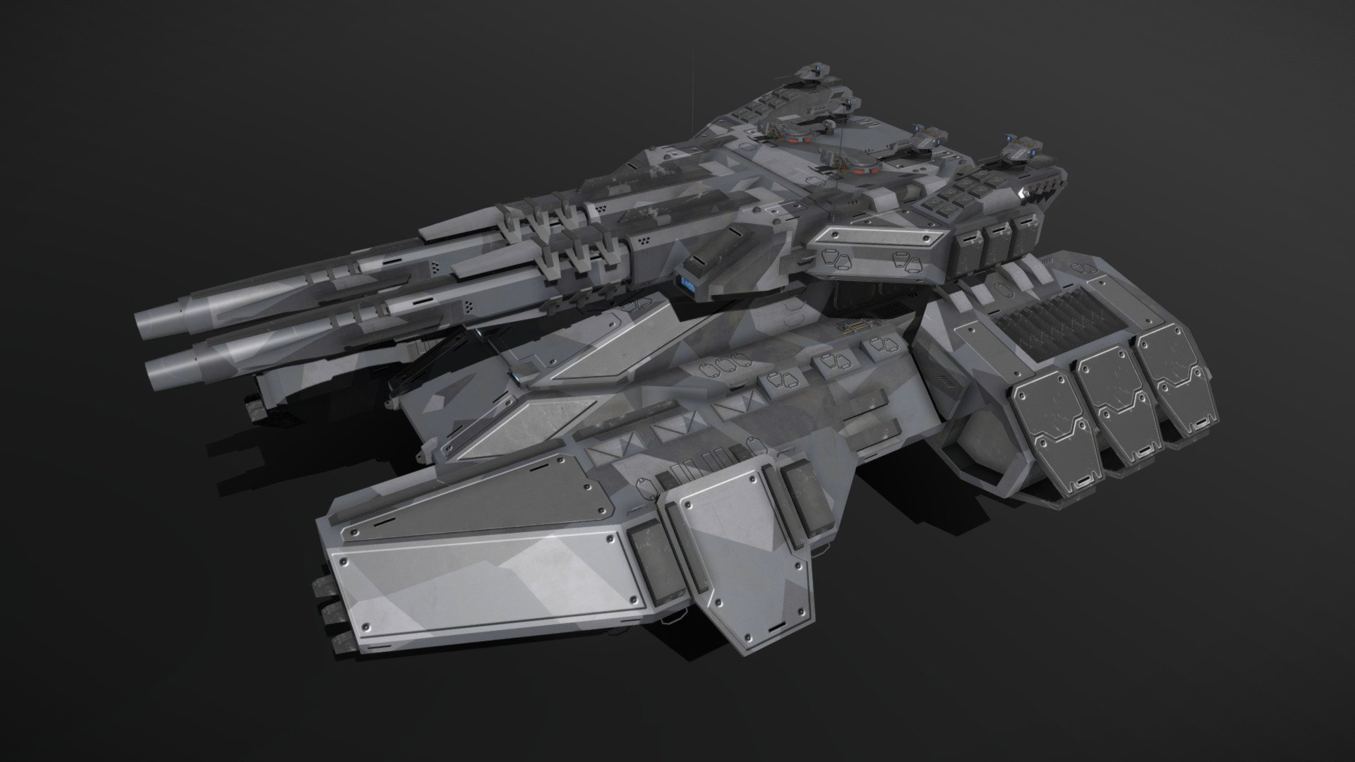 Scifi Golem Assault Antigrav Tank 3d model