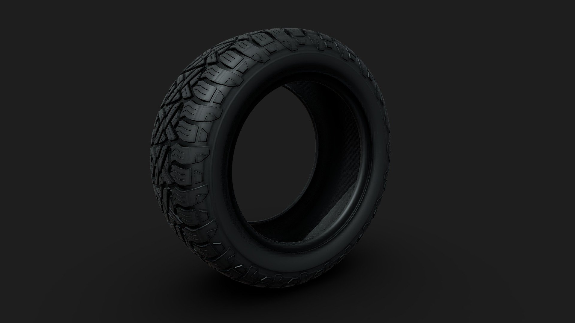 Fuel Gripper A/T tire (no textures) 3d model