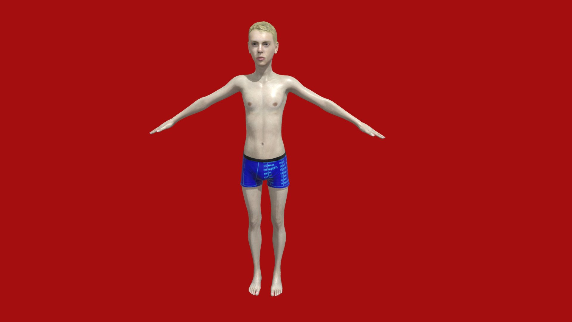 Neighborhood Kid 3d model