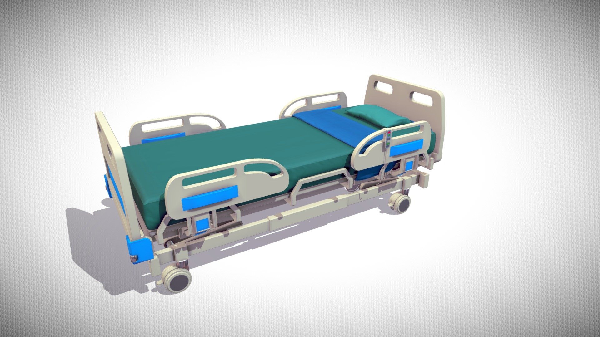 Hospital Bed 3d model