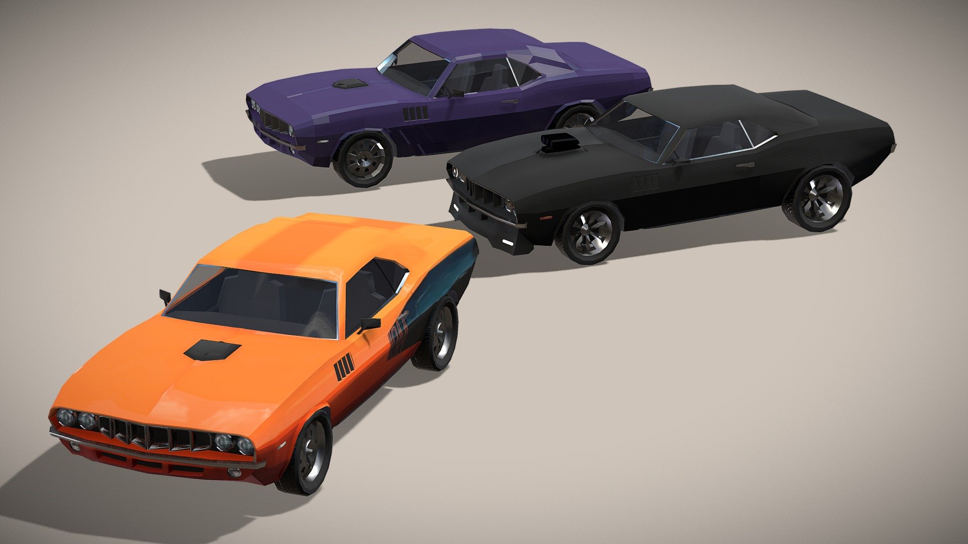 Plymouth Barracuda 1971 3d model