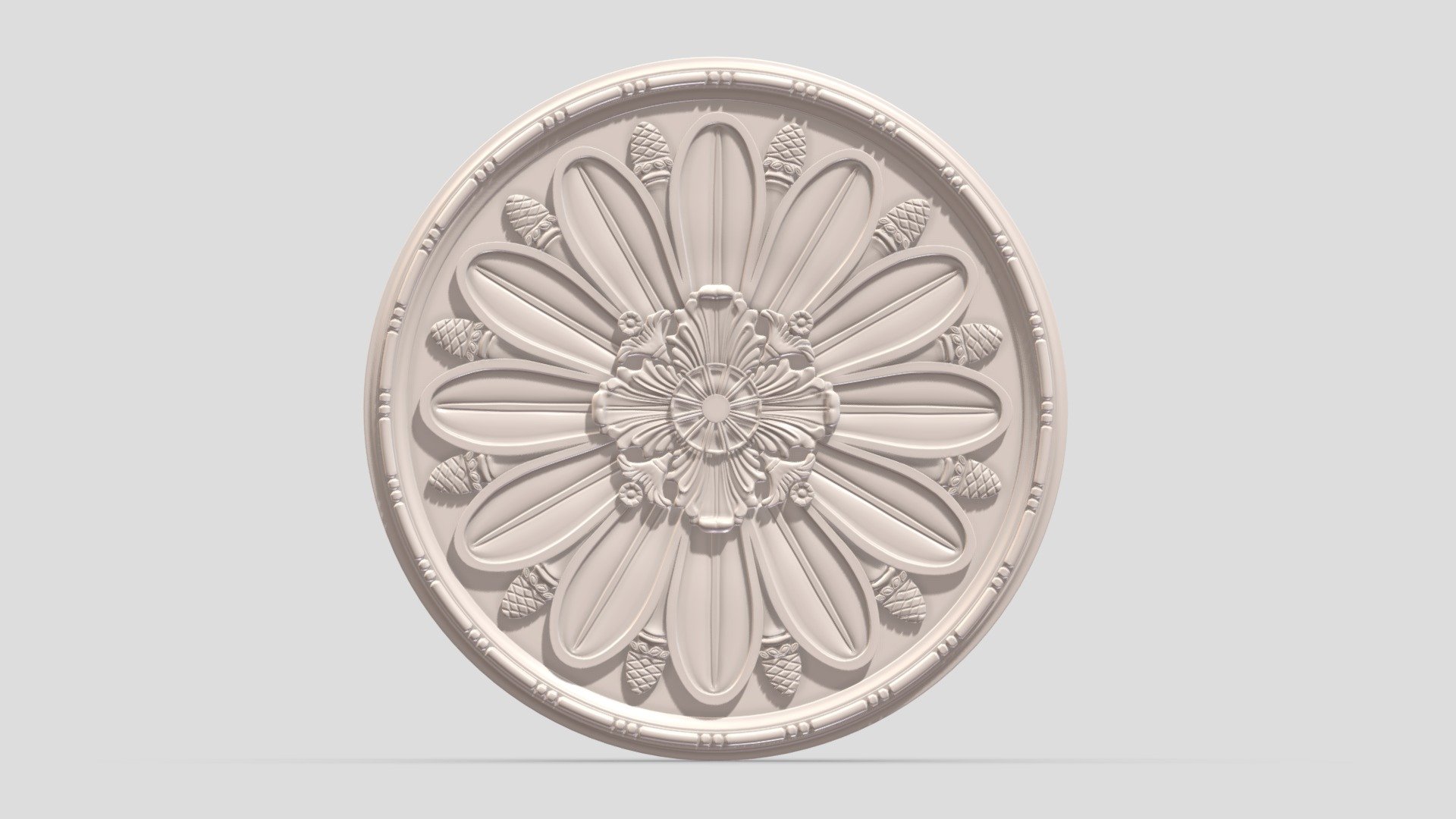 Classic Ceiling Medallion 45 3d model