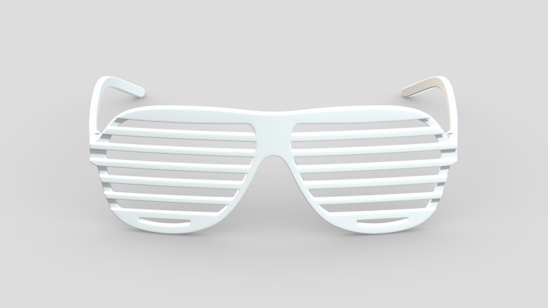 Shutter Glasses White 3d model