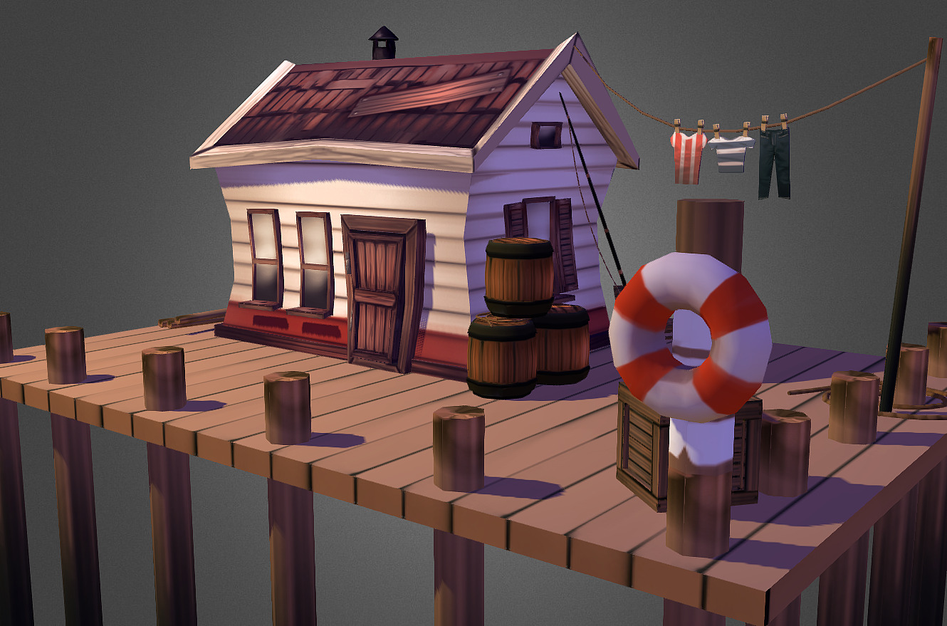 Fishermans House 3d model