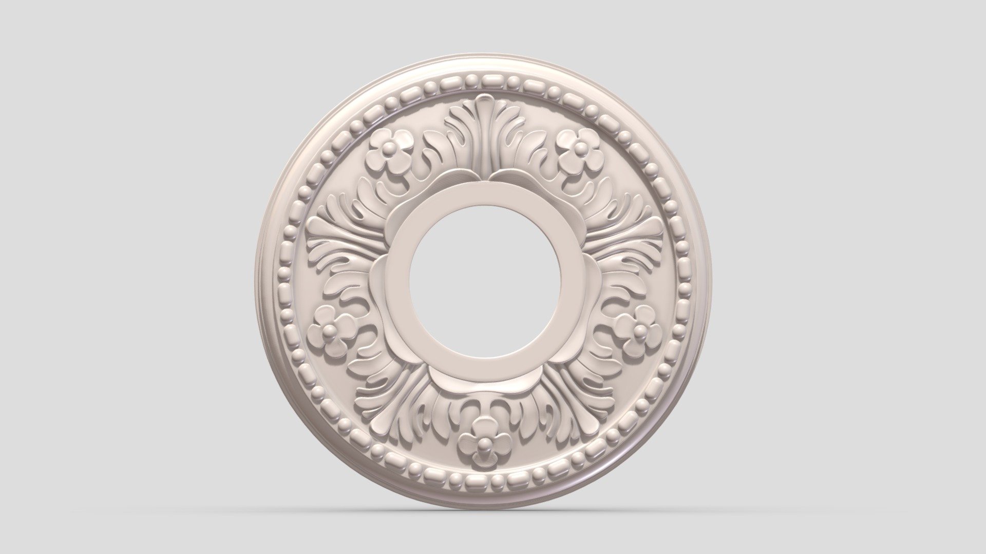 Classic Ceiling Medallion 18 3d model