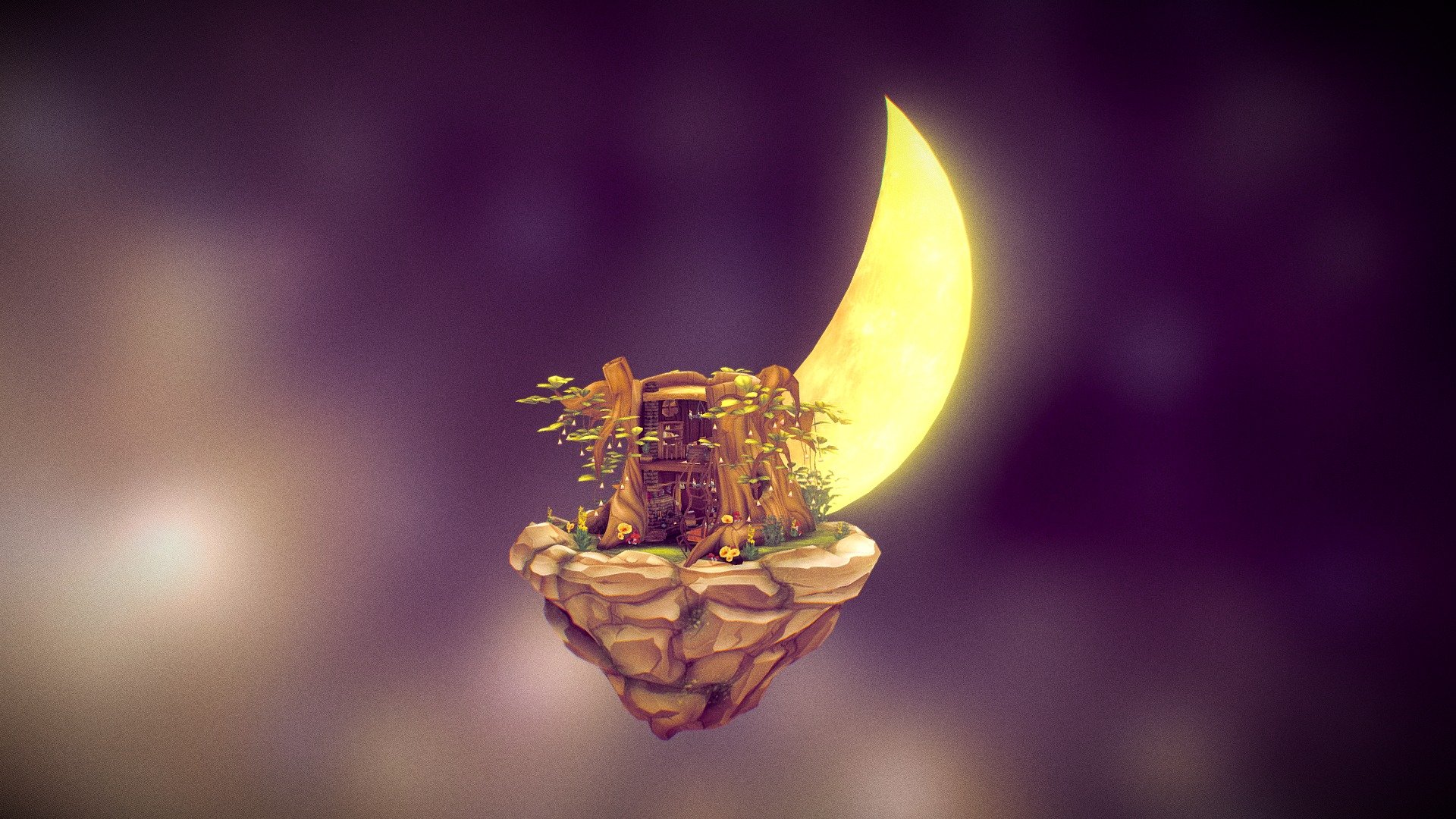 Moon Dream 3d model