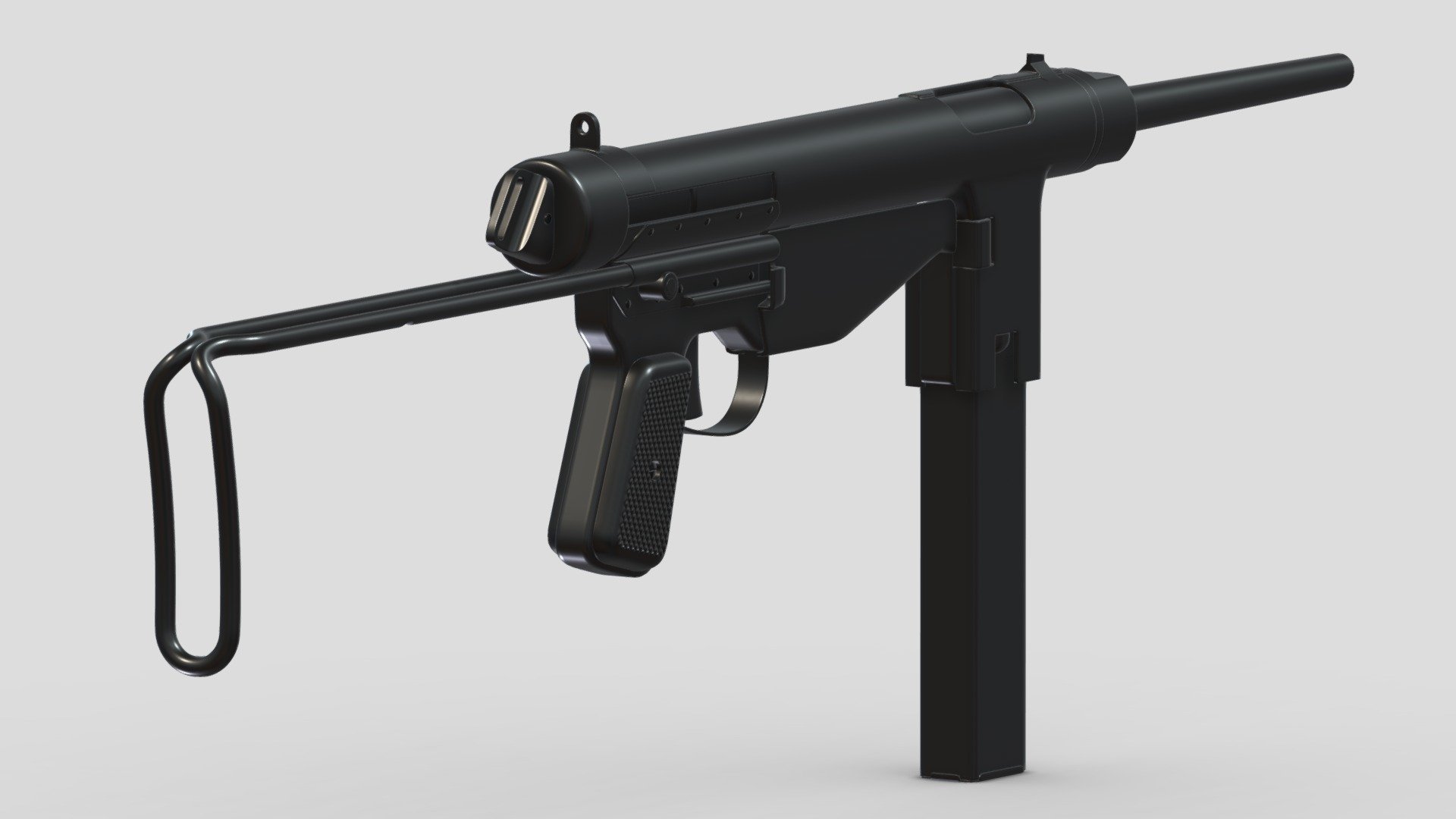 FBP Submachine Gun High-poly 3d model