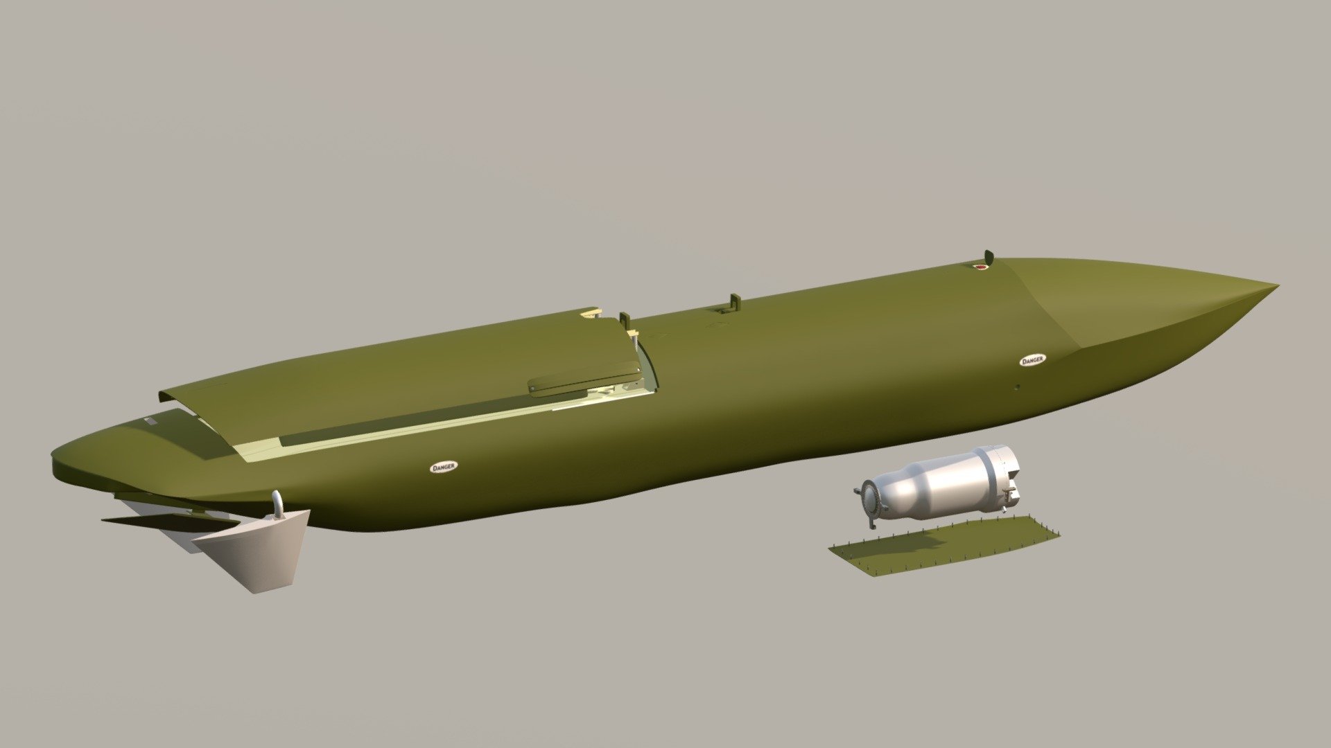 AGM-129A FBX Animated 3d model