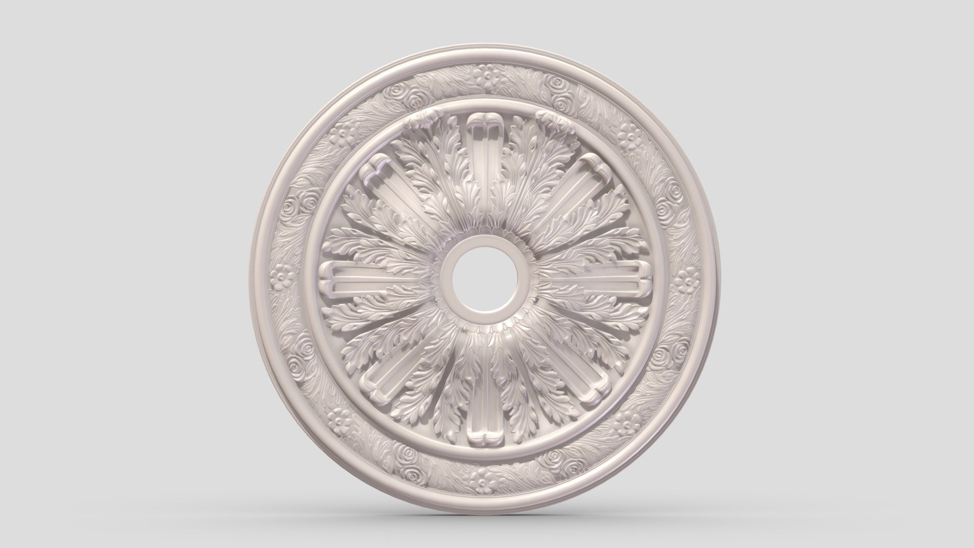 Classic Ceiling Medallion 21 3d model