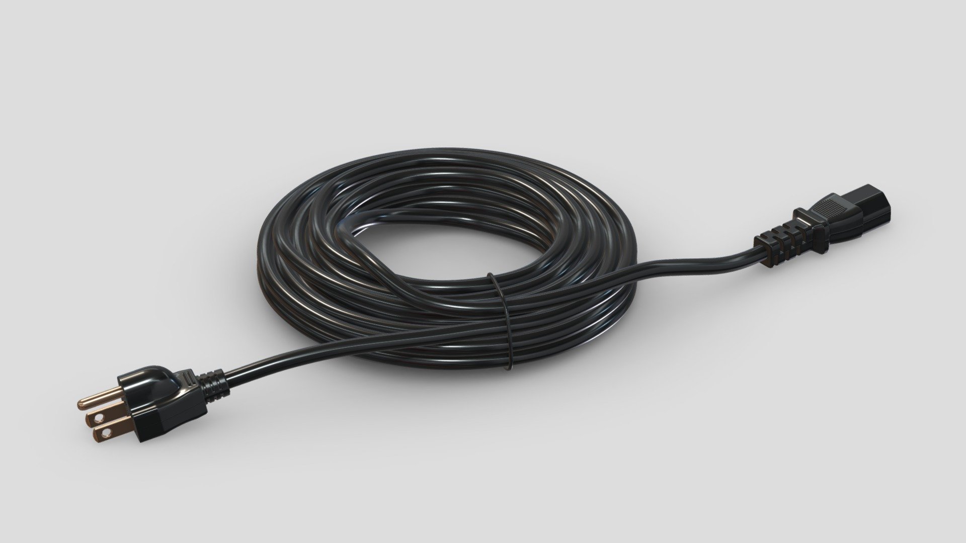 Power Cord 750cm 3d model