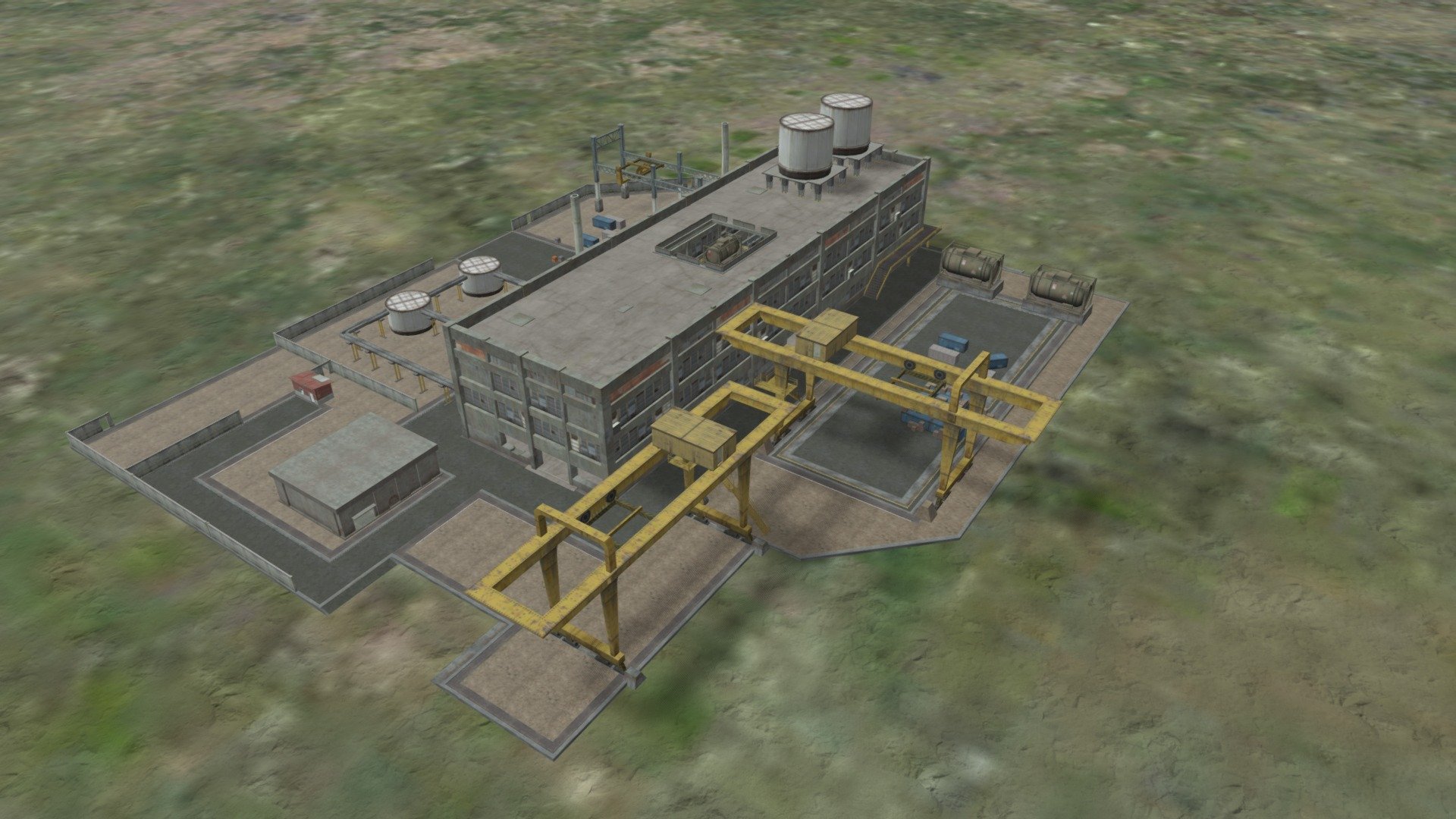 Factory 3d model 3d model