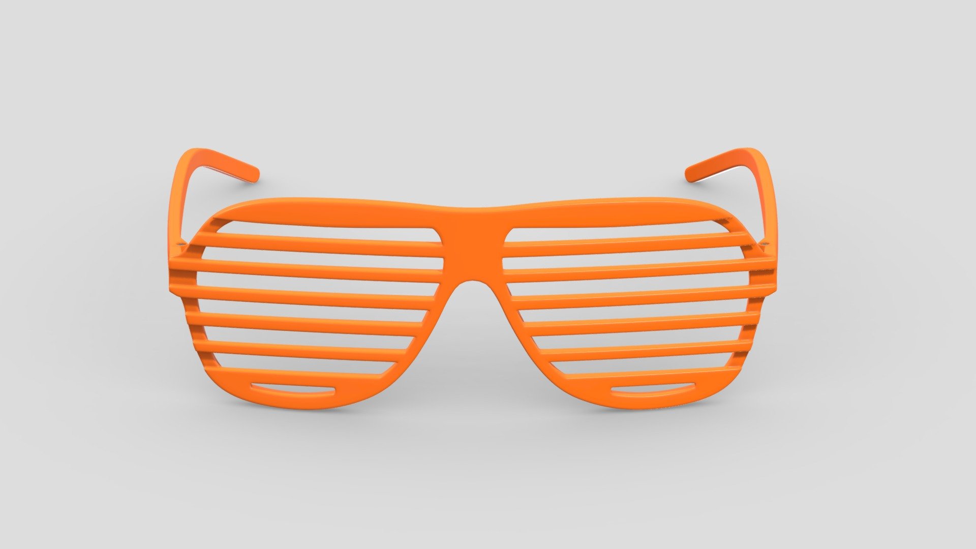 Shutter Glasses Orange 3d model