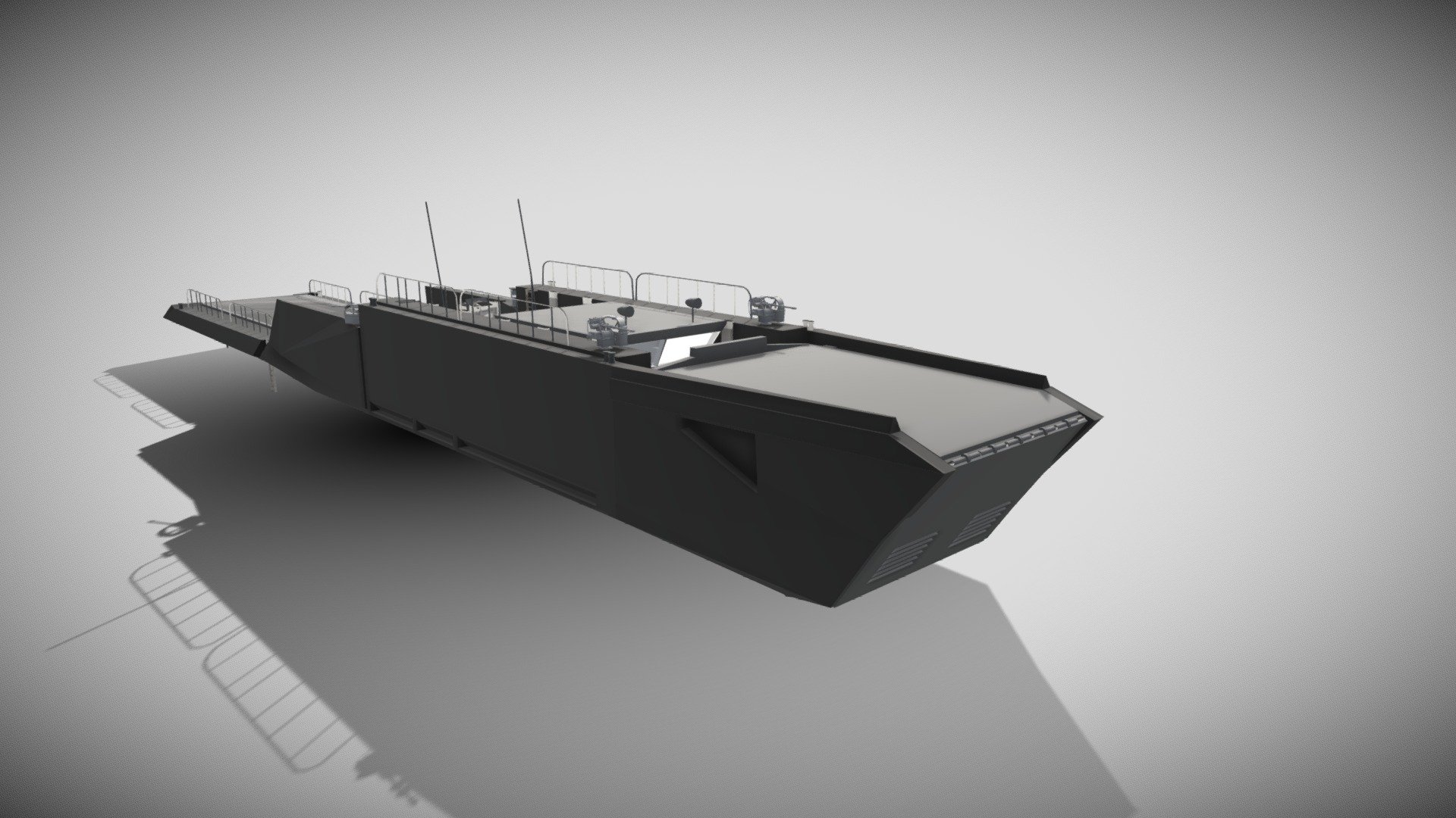 US Light Amphibious Assault Warship 3d model