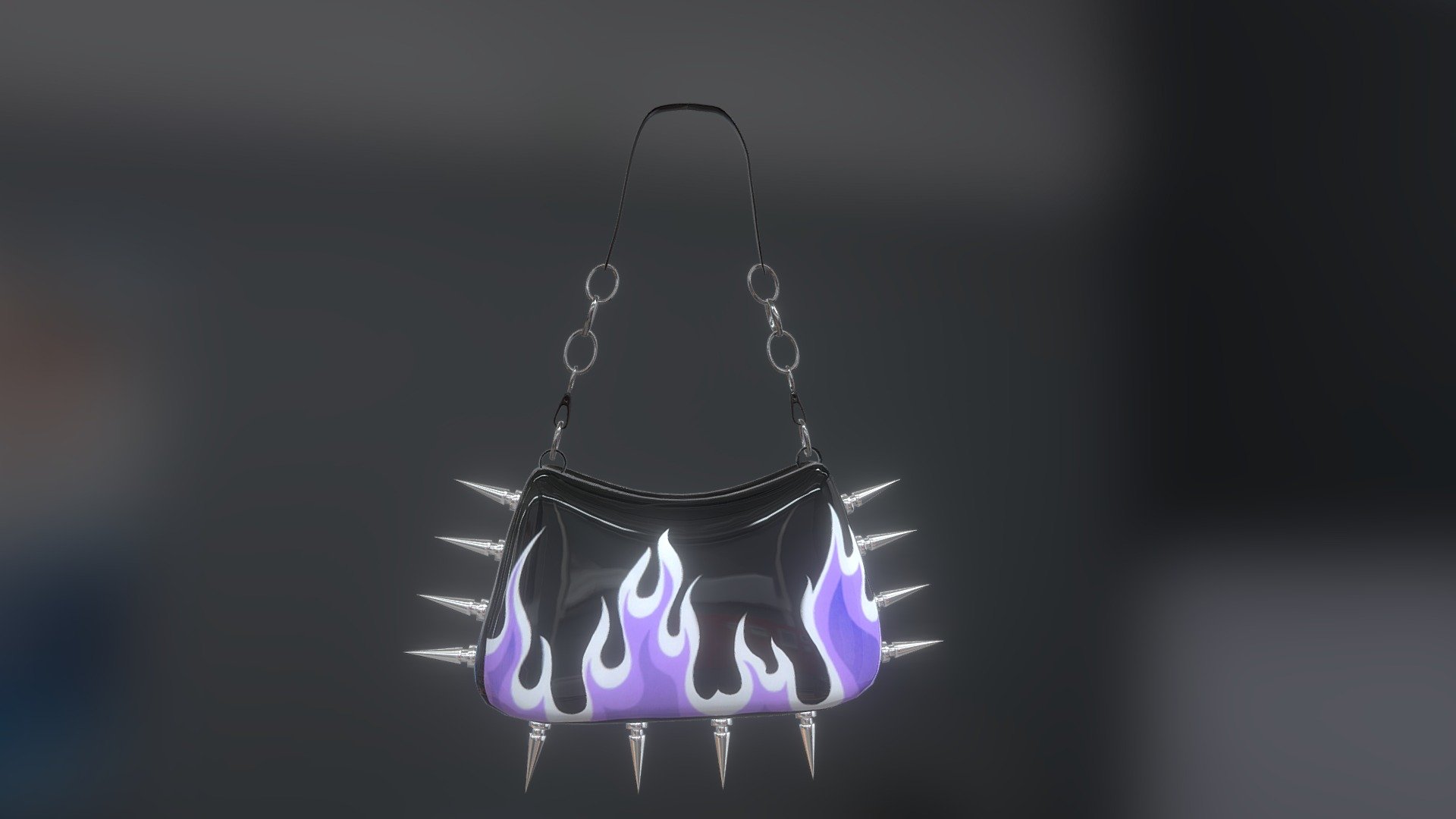 “Alt-Doll” Spiked Bag. 3d model