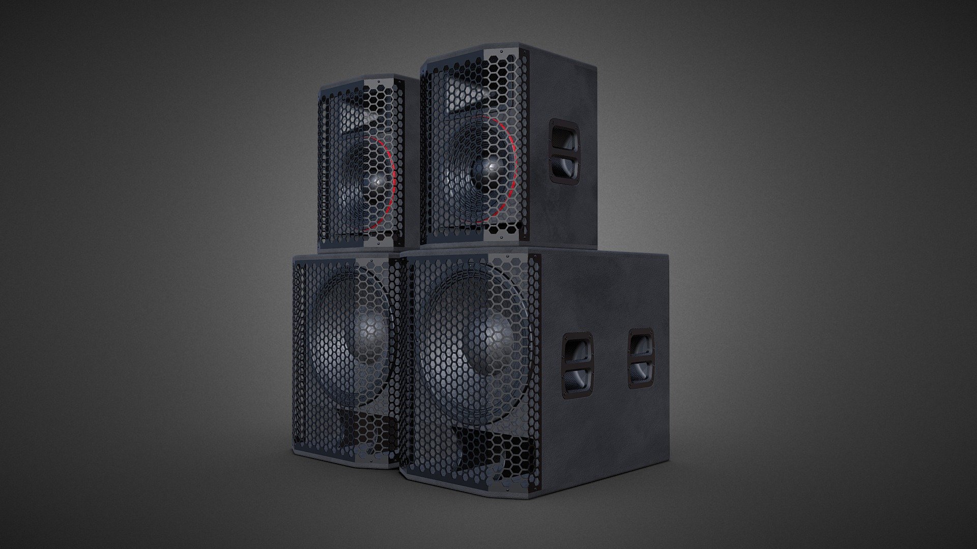 Big Speakers 3d model