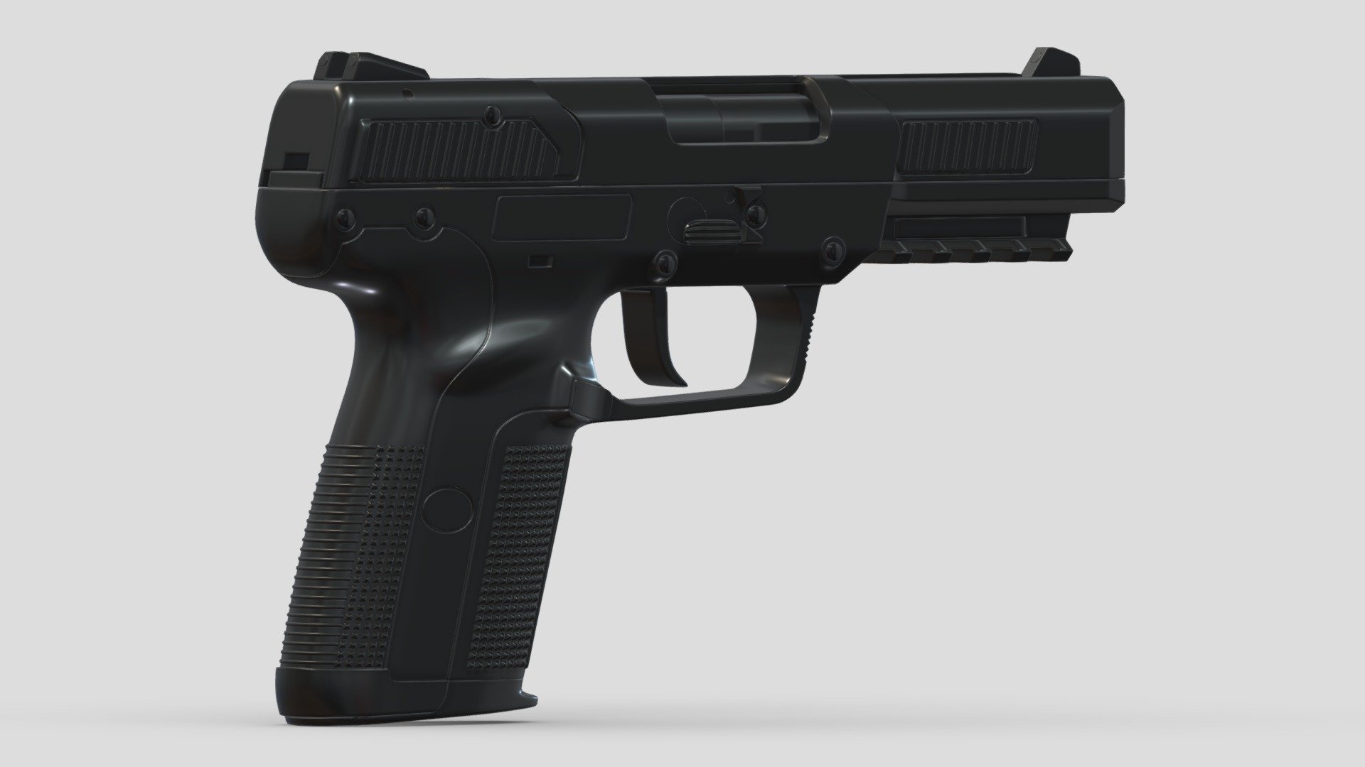 FN Five-seven High-poly 3d model