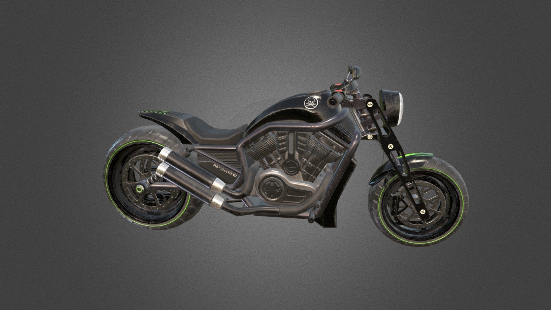 motorbike 3d model