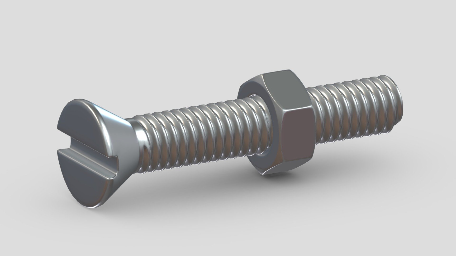 Machine Screw 3d model