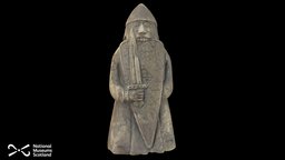 Lewis Chess Piece: Berserker or Warder H.NS 29