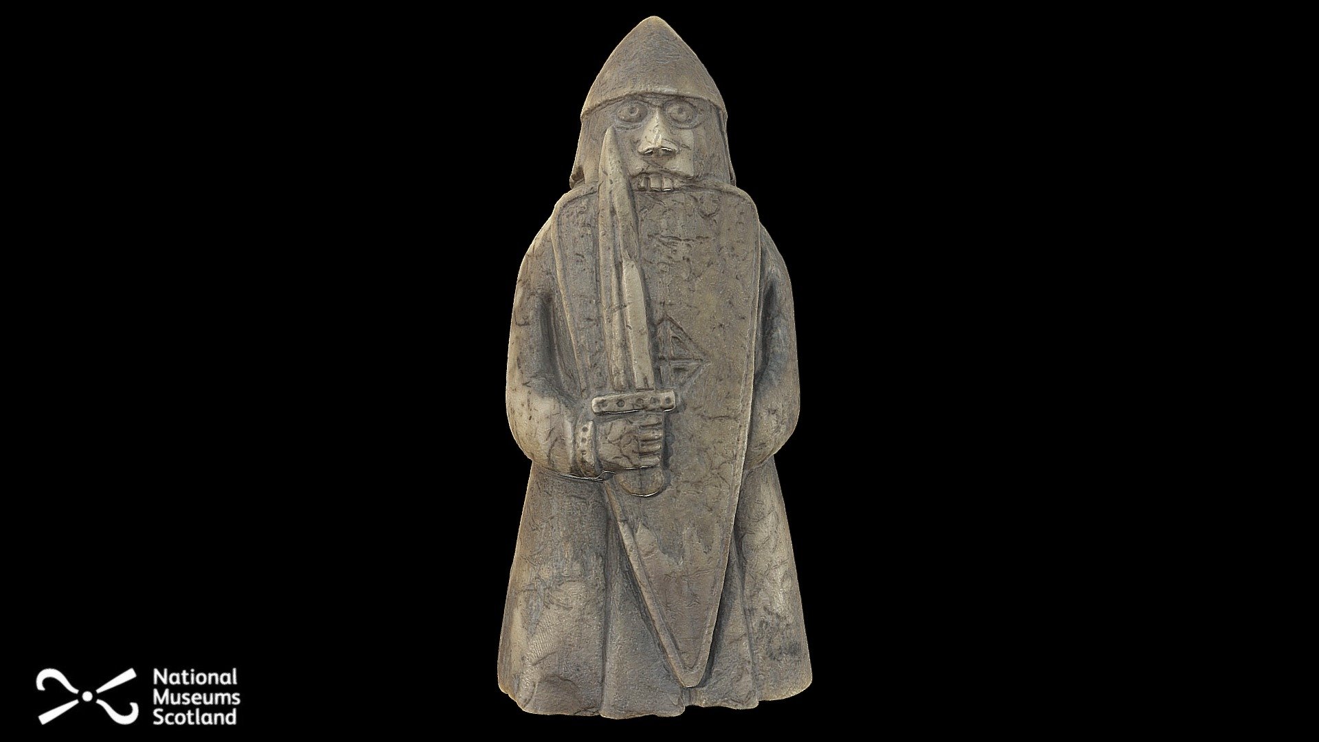 Lewis Chess Piece: Berserker or Warder H.NS 29 3d model