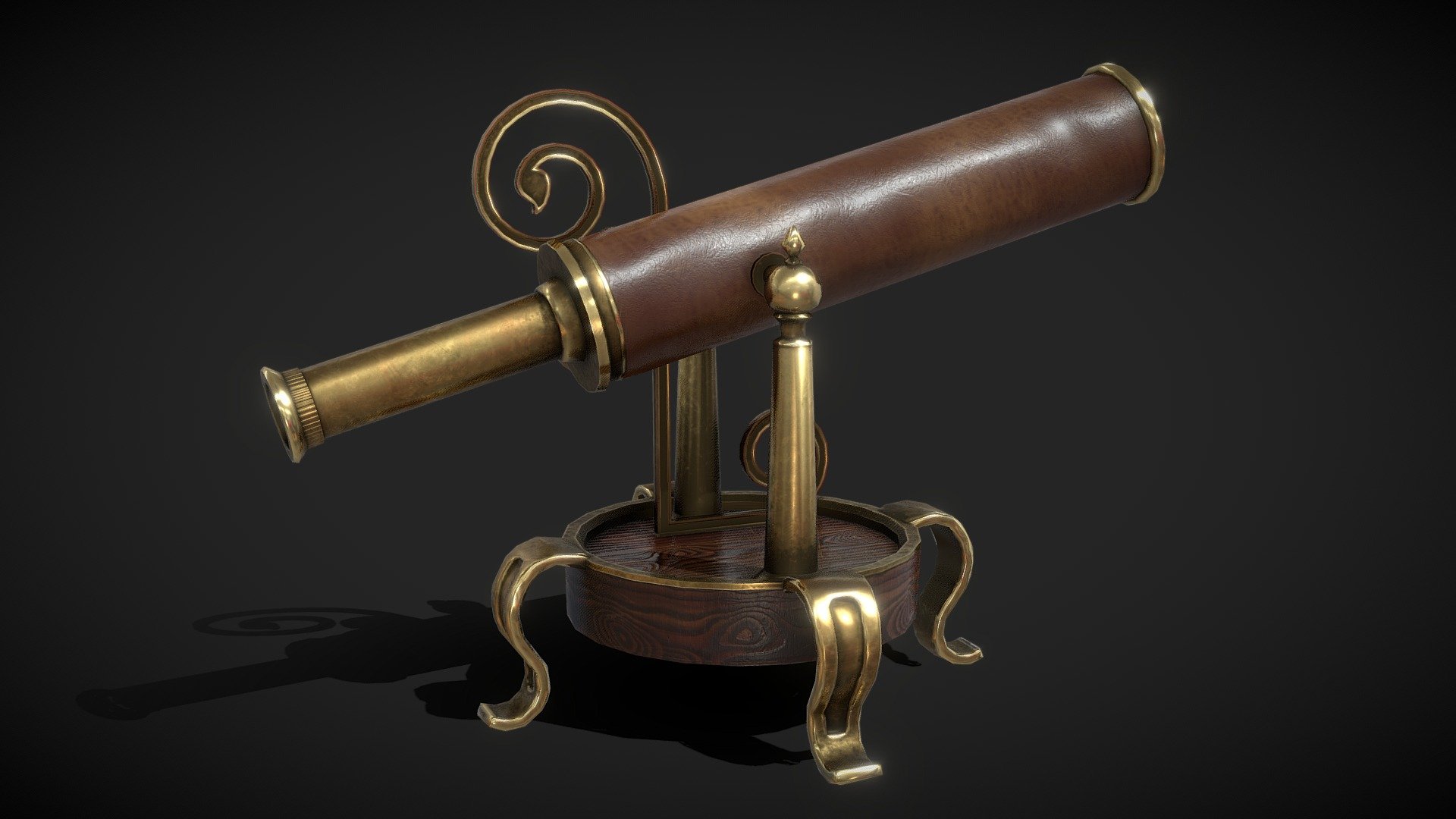 Vintage Telescope 3d model