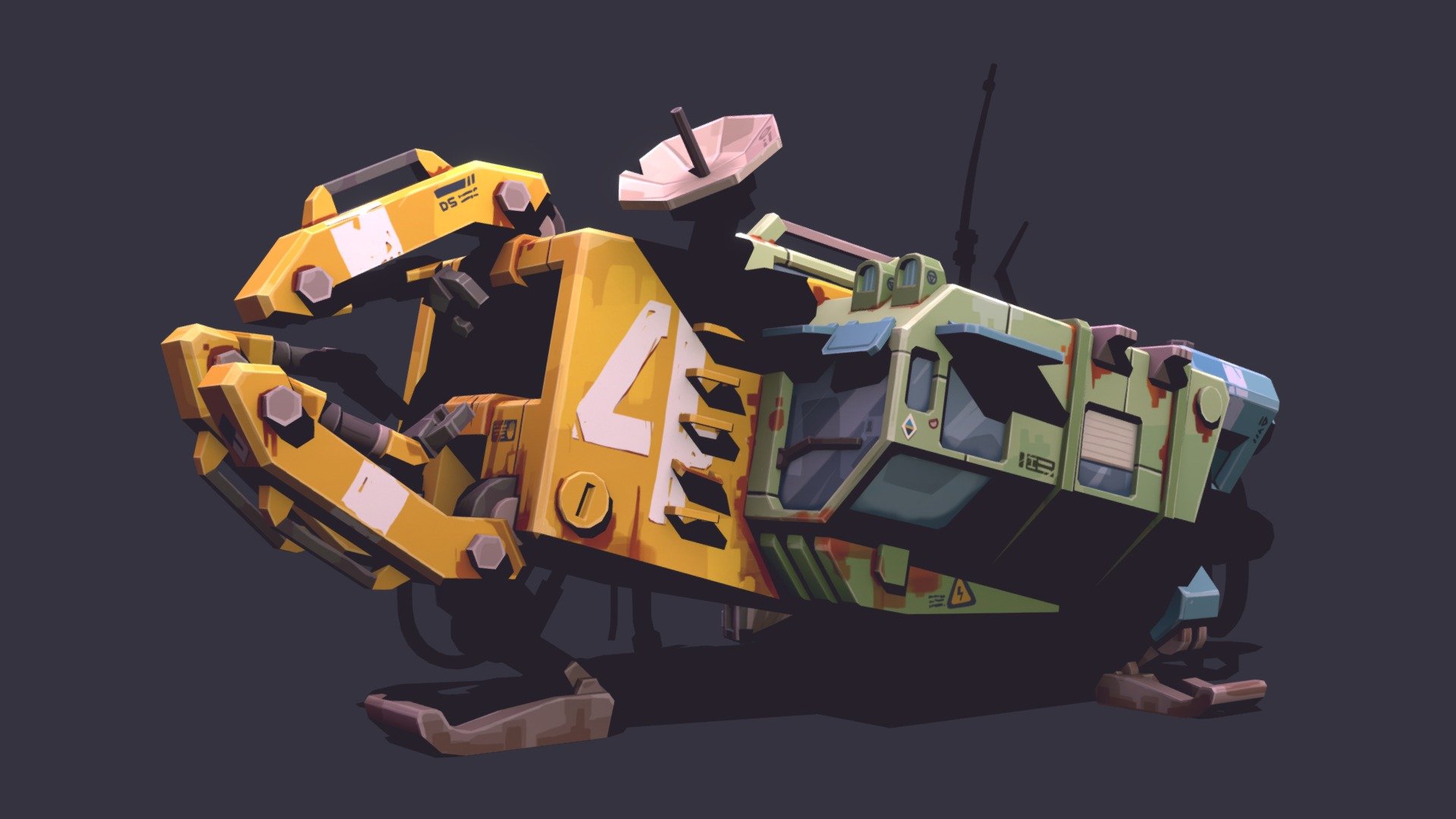 Garbage collector 3d model