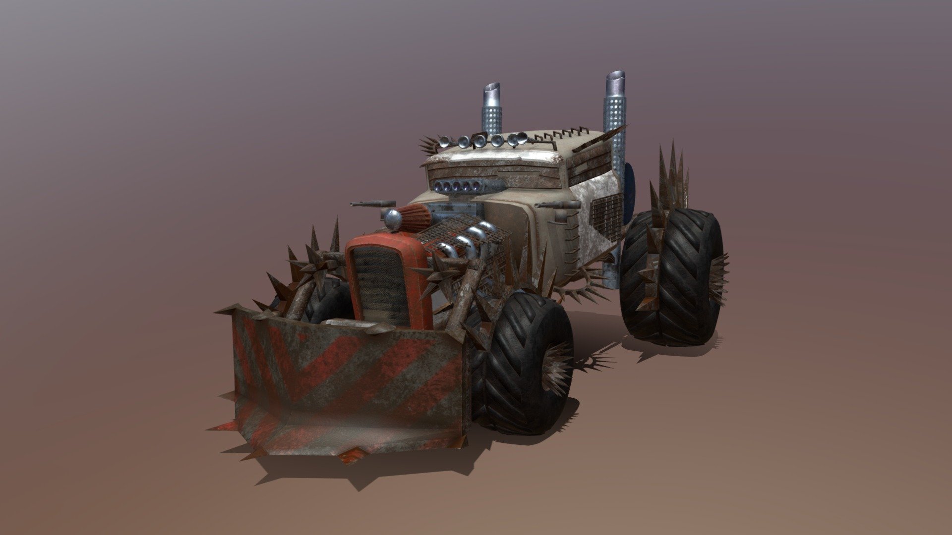 Apocalypic Monster Car 3d model