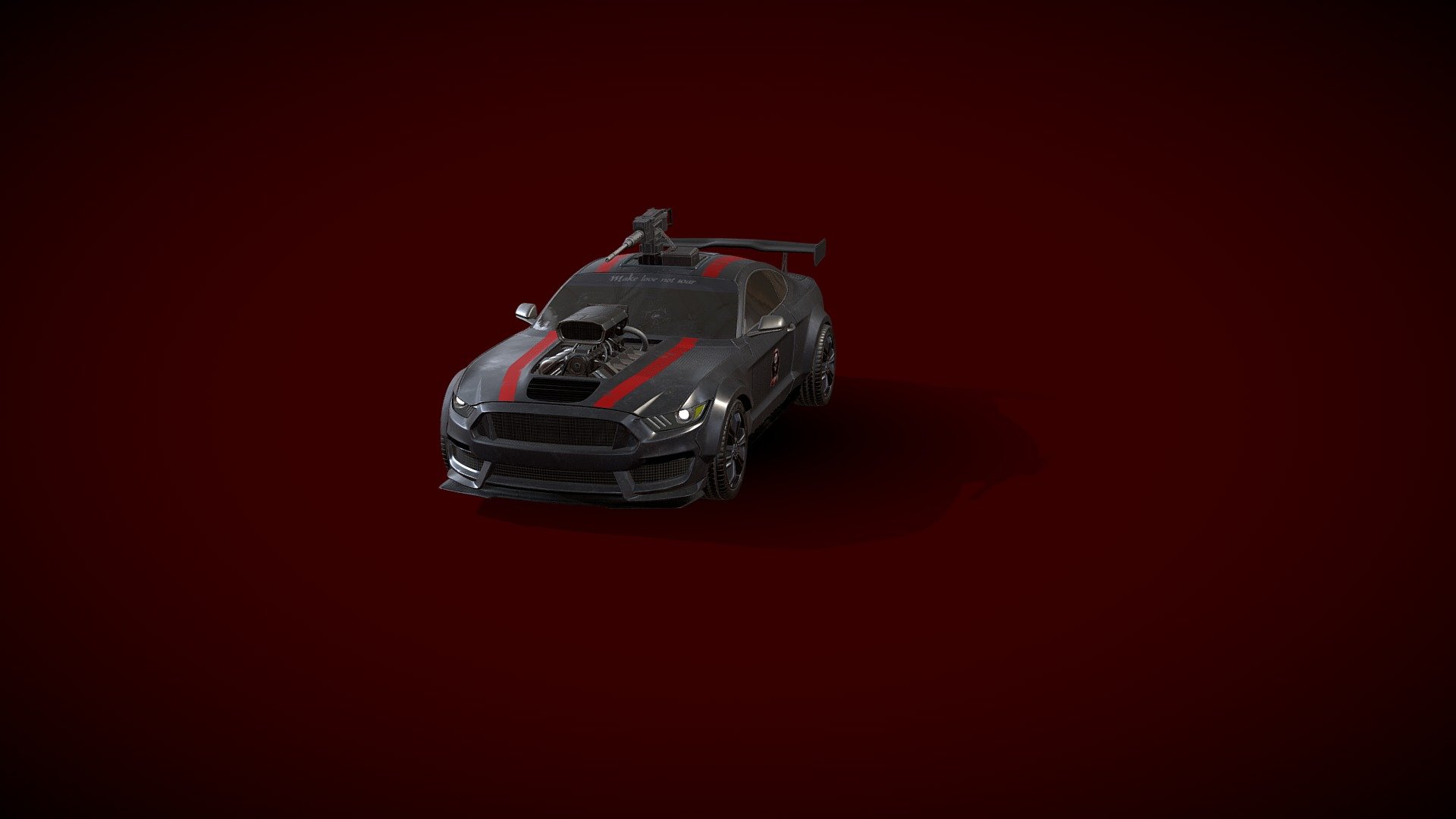 SHELBY GT500 3d model