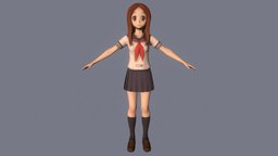 T pose rigged model of Takagi-san