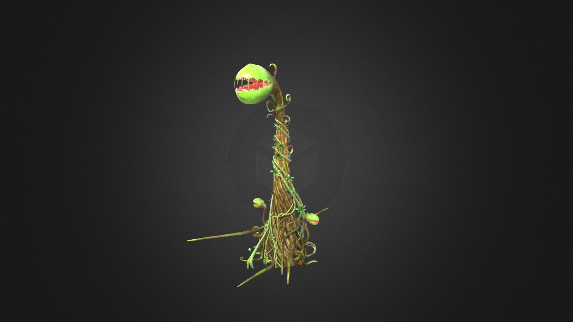 Snapping Venus flytrap 3d model