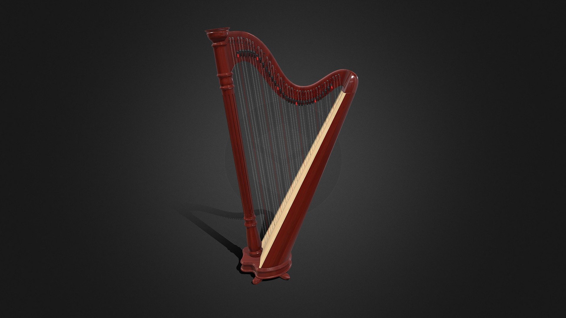 Harp 3d model