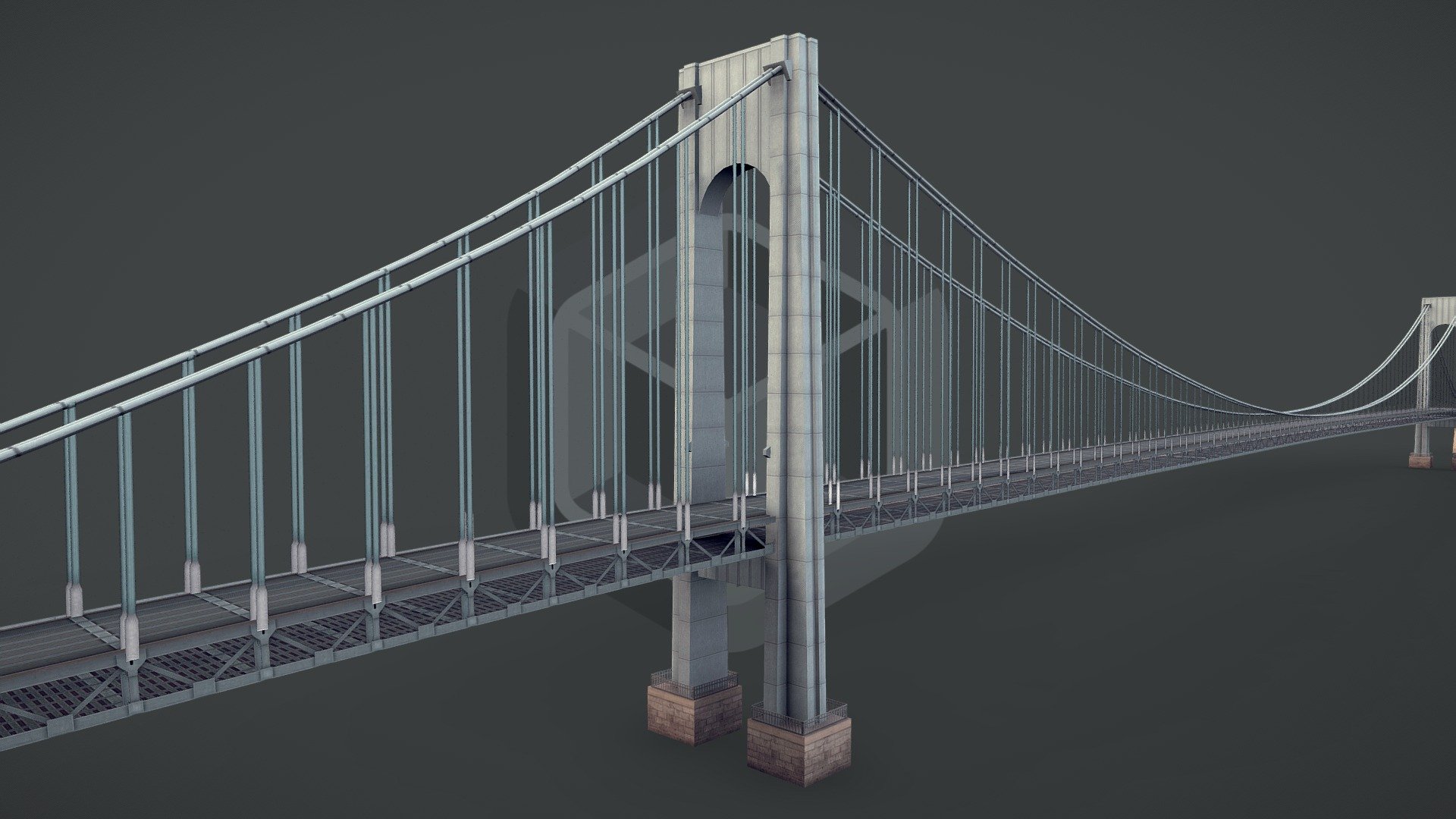 Verrazano-Narrows Bridge New York 3d model