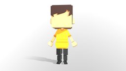 Voxel Chibi Male MC + Animations