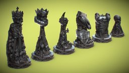 Skull Chess Set