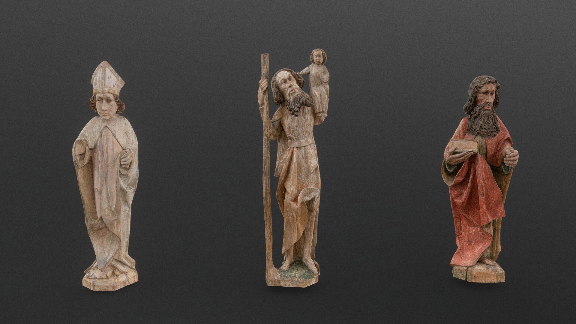 Altar statues 3d model