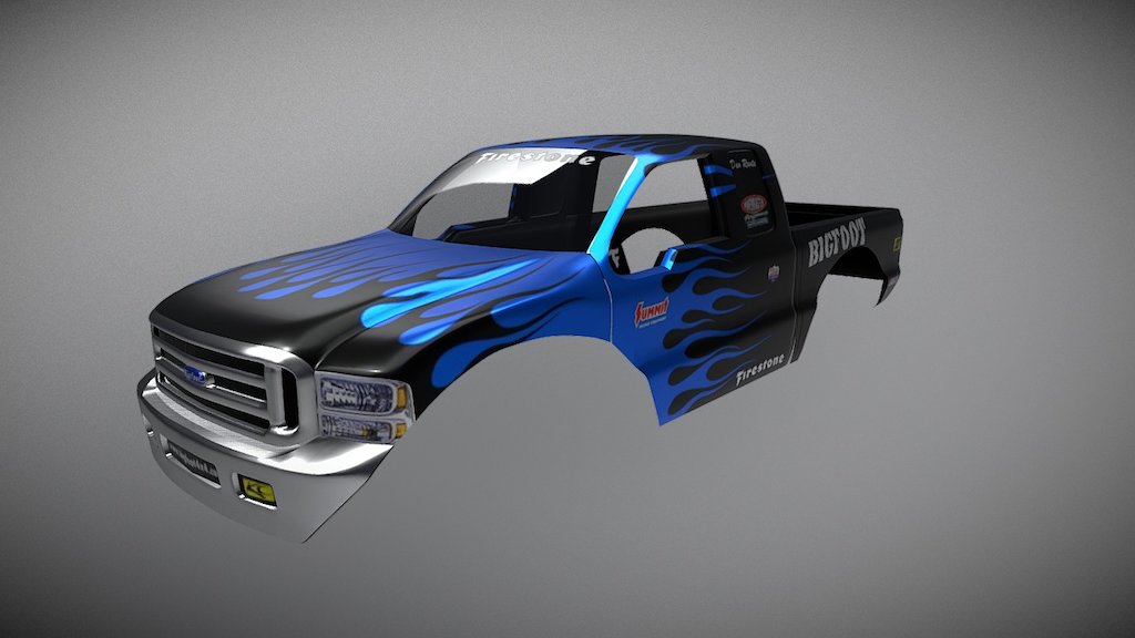 Monster Truck F350 3d model