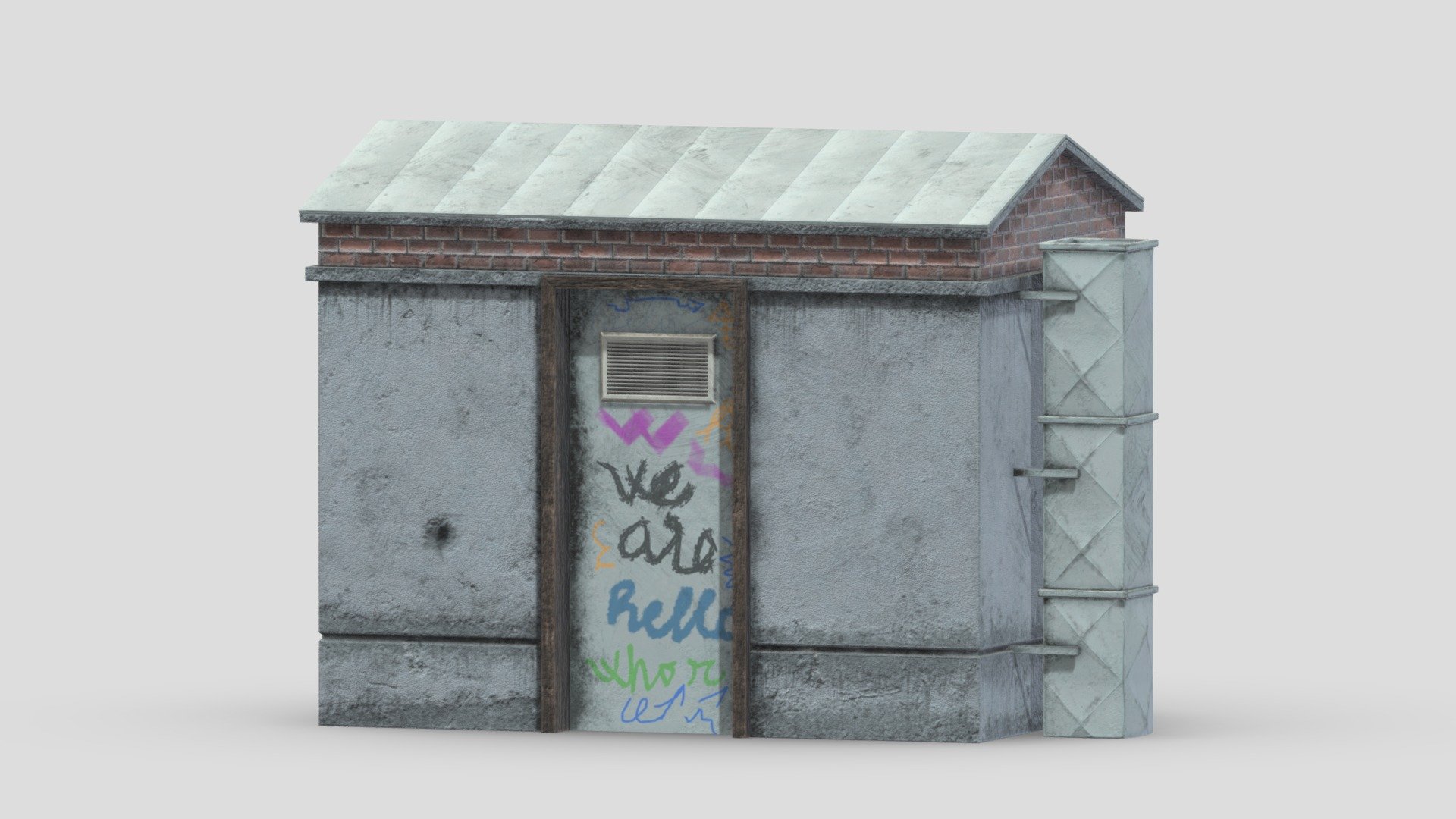 Rooftop 02 3d model